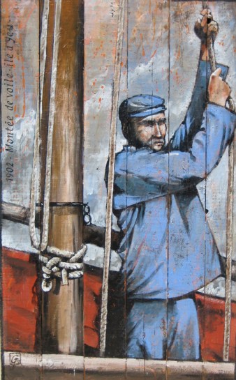 montee de voile Ile d'Yeu